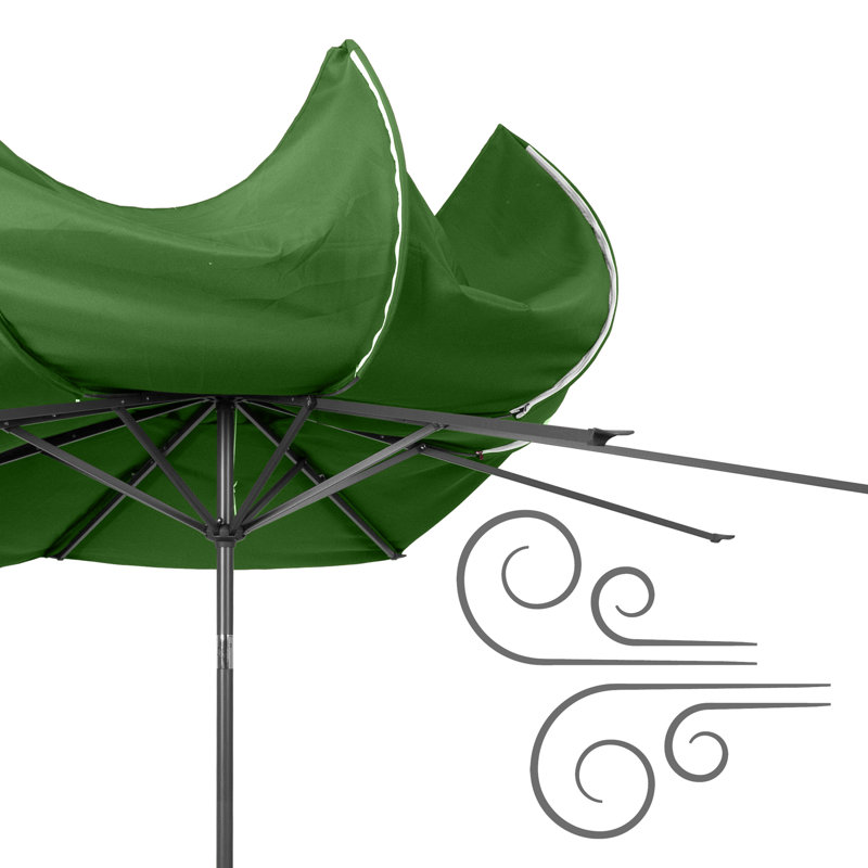 Parasol de marché 9,8 pi Bryn, Vert forêt