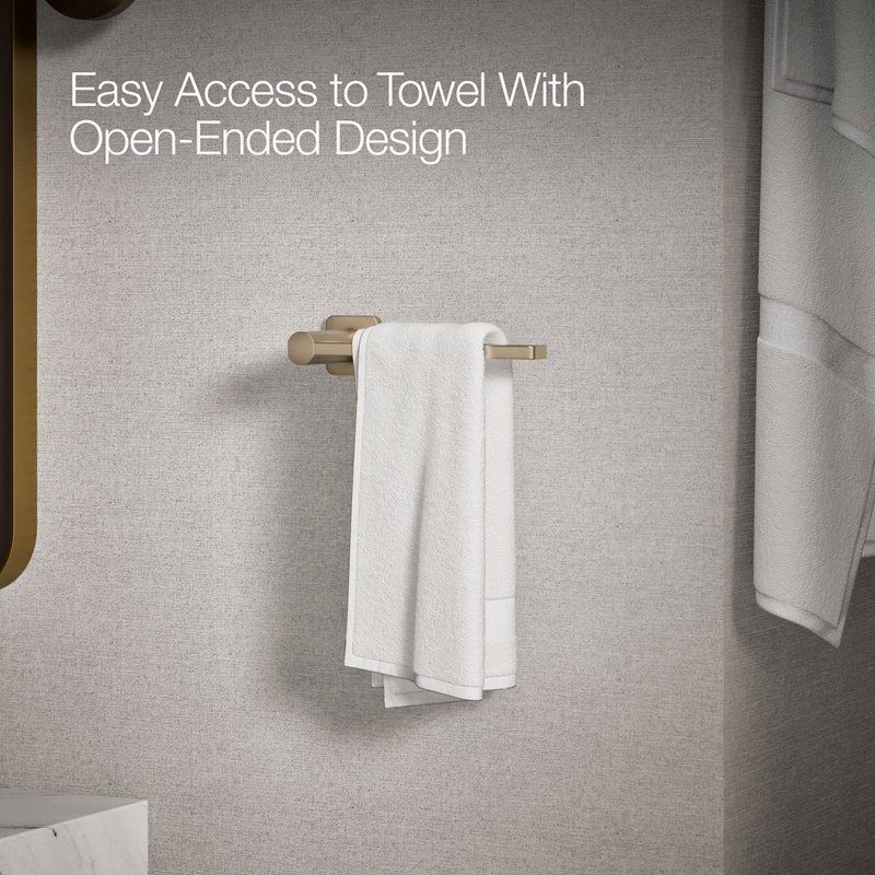 Parallel Towel Arm, Brushed Bronze