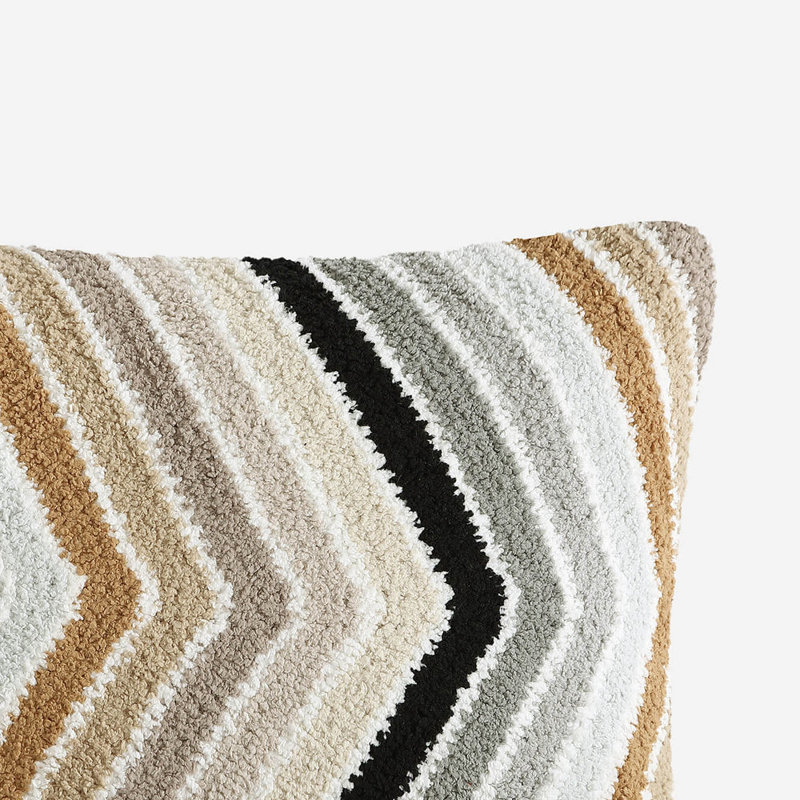 Cusco Lumbar Pillow Cover & Insert, Copper Mix Chevron