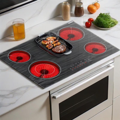Surface de cuisson électrique à 5 brûleurs Karinear 30 pouces 8400W