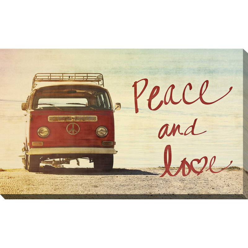 'Peace and Love' Photographic Print, 18" H x 30" W x 1" D, Wrapped Canvas