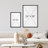 Abstract Botanical "Boho Black And Beige Floral Artwork, Mid-Century Modern Living Room Wall Pictures, Framed Canvas Giclée Print 3 Pieces Wall Art" 16"x24"x3 pcs, 24"x36"x3 pcs, 20"x60"x3 pcs-90890072-90890073-119385102