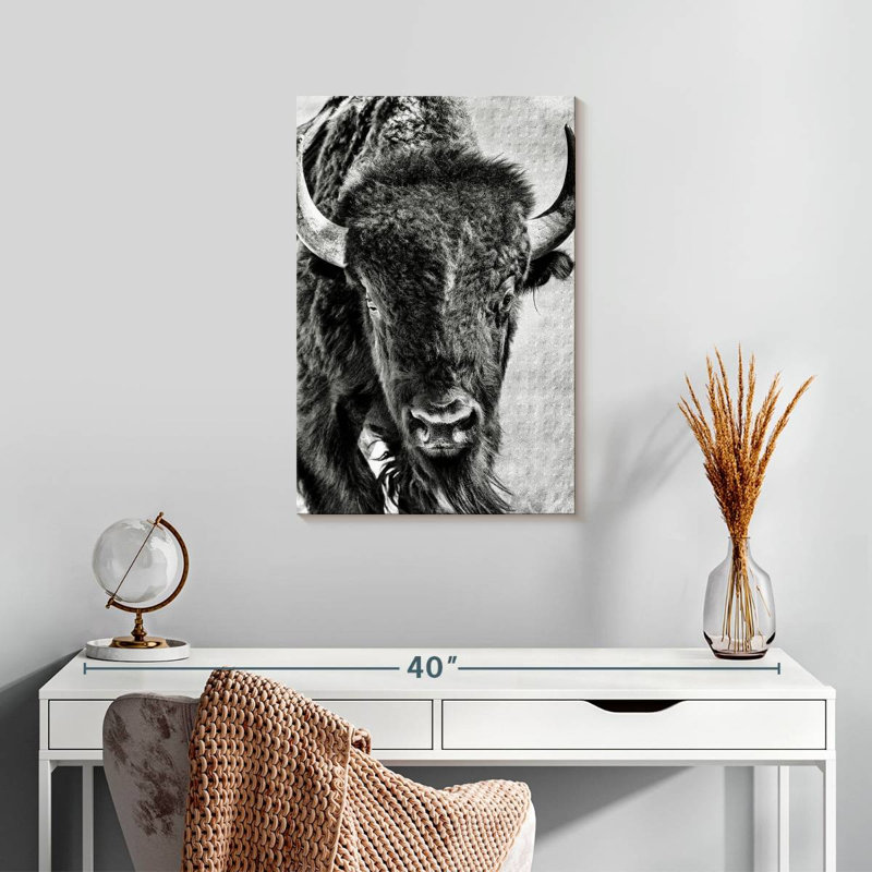 Brampt Buffalo Portrait, 24" H x 16" W
