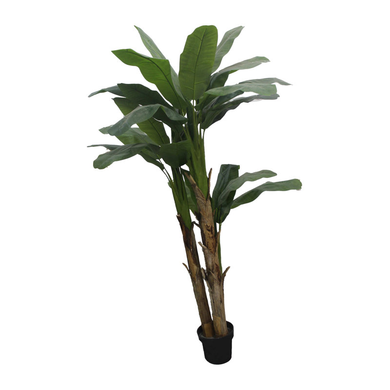 90.55'' Faux Foliage Tree in Ceramic Pot