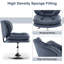 Fauteuil d'appoint pivotant à hauteur réglable, rembourré-1782609617