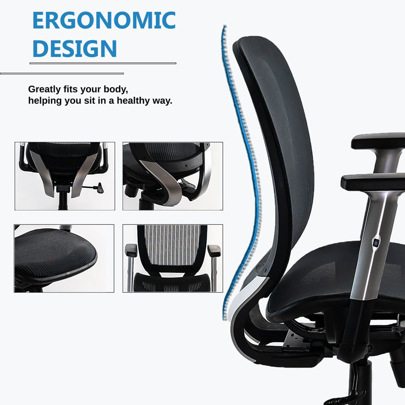 Ergomax Office Task Chair, Blue