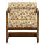Bridges Polyester and Ash Wood Occasional Chair, Cream-465156210