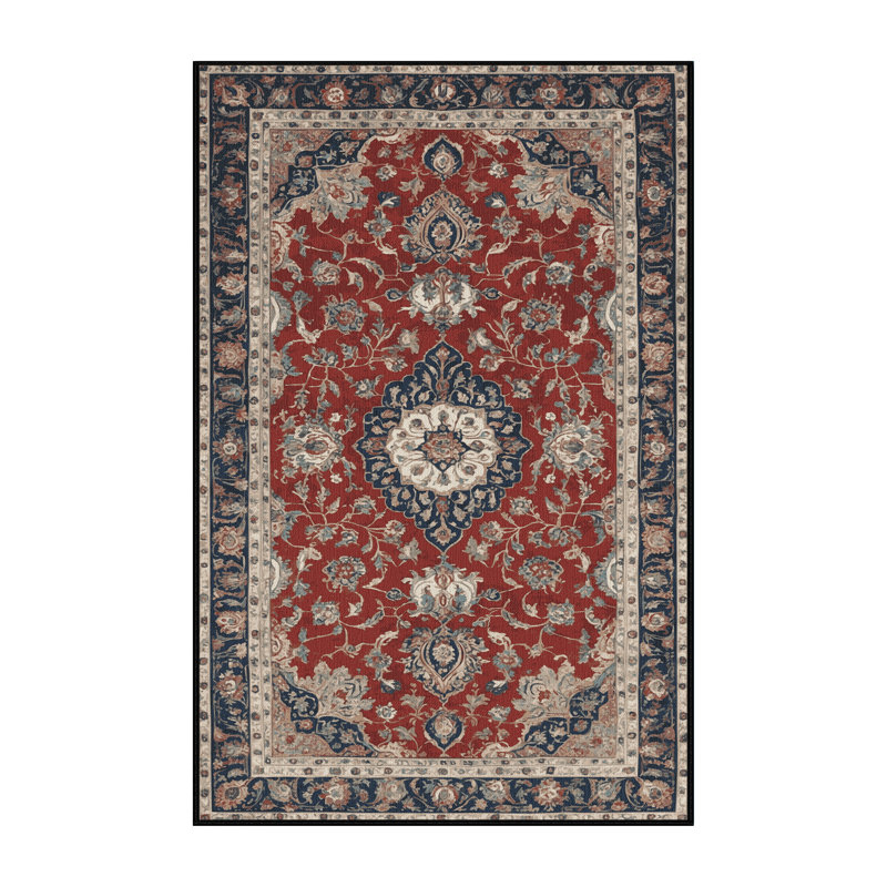 Tapis brun lavable à la machine, Rectangulaire 7 pi x 10 pi