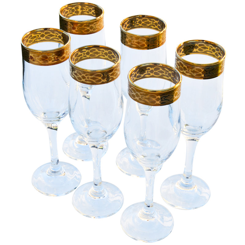 Champagne 10 oz Ensemble de flûtes en cristal
