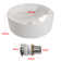 17 Stories 405mm L x 405mm W Marble Ceramic Circular Sink with Overflow