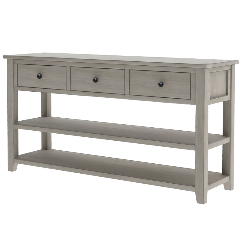 Console Cabras, Bois espresso, Bois espresso, H 30 po x l 50 po x P 16 po