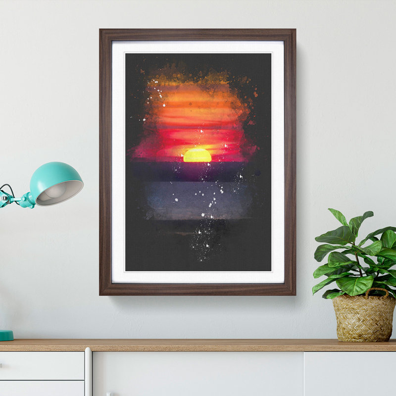 Sunset in Florida - Framed Print, Walnut Framed, 33cm H x 24cm W x 2cm D