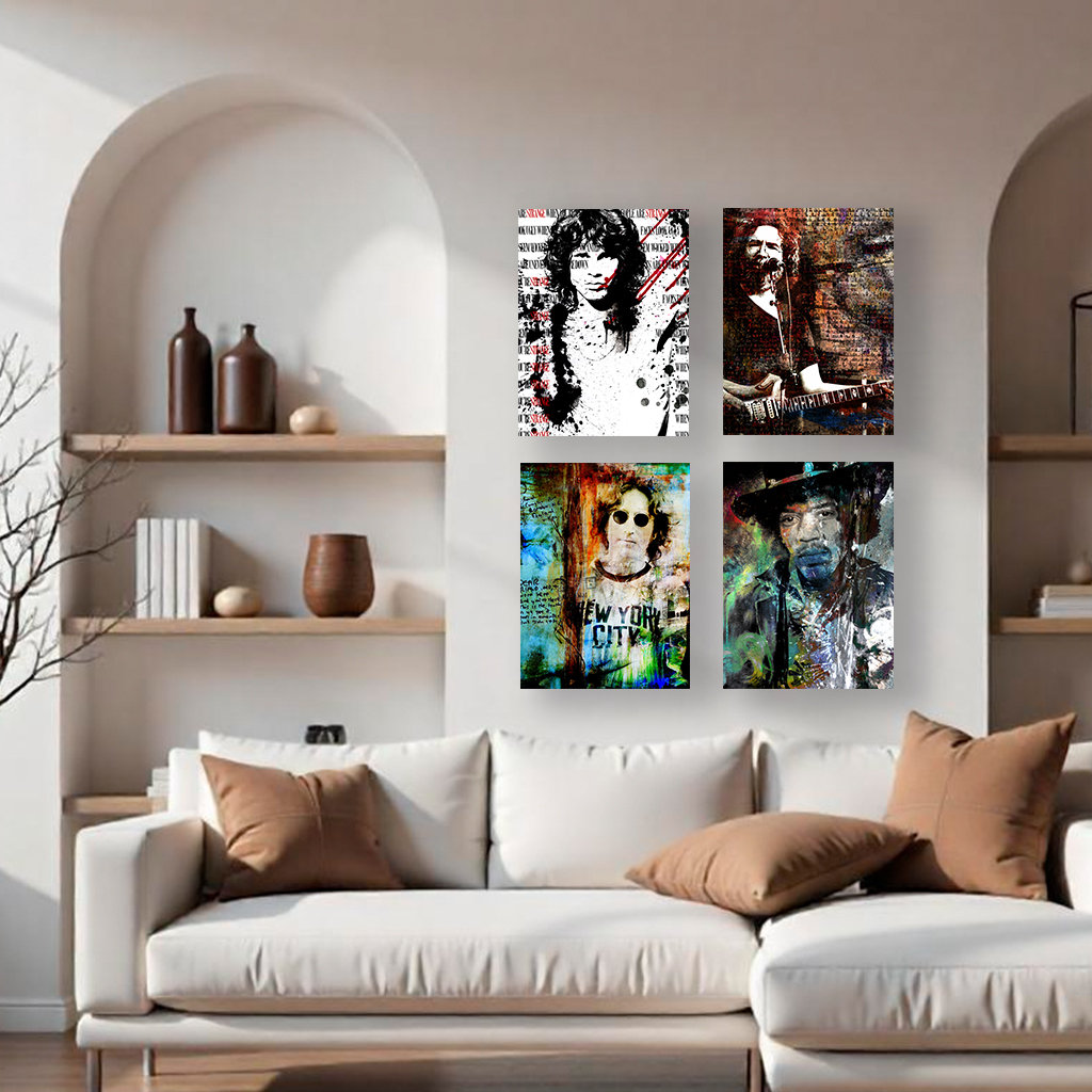 " Rock Stars " 4 - Pieces Canora Grey