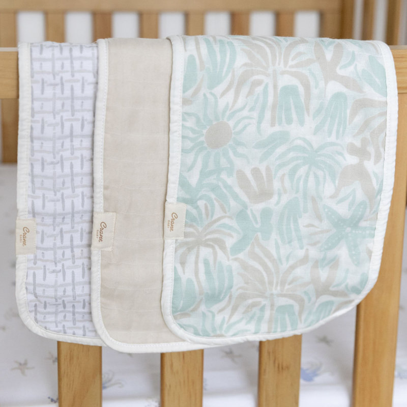 Cove 3-pc. Baby Burp Cloth Set (beach Life)