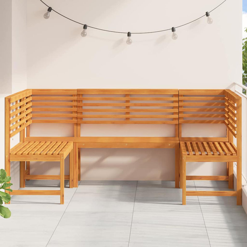 Solid Wood Outdoor Bench