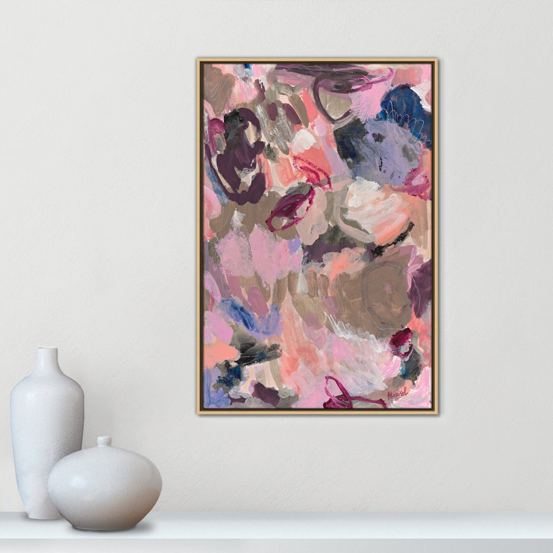 «Vineyard Evening Print» par Marisol Evora, L 25,5 po x H 37,5 po, Flotteur naturel