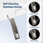Electronic Smart Bidet Seat With Warm Air Drying, Heated Seat With Remote Control, Self-cleaning