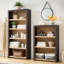 Bibliothèque Ann en bois à 3 niveaux, 121 cm (H) x 79 cm (L), brun/naturel-364607480