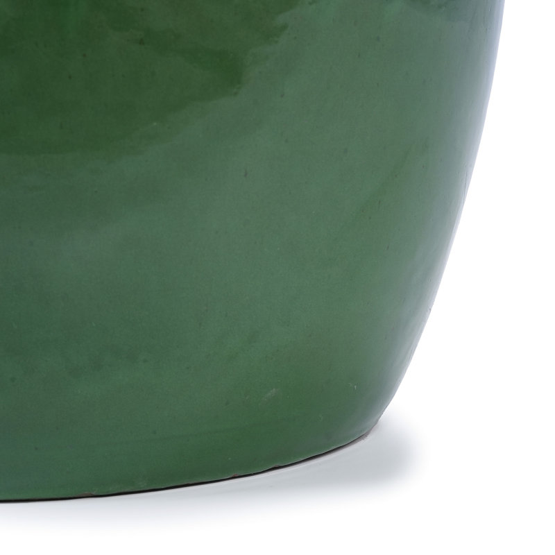 Ceramic Flowerpot Of 3 In Antique , Sleek Design, All-Weather Durability, Built-In Drainage For Plant Root Health And Growth, 15.42" L W 12.3" H, 45.94 Lbs Modern Planters With Finish, Reinforced