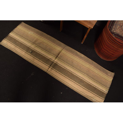 Tapis de style rétro turc Oushak Kilim beige pour l'extérieur et la cuisine - Style 7904