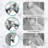 Couple 5-Spray Dual Shower Heads 4.7" Shower Head with 2-in-1 Spray Pattern-88904856