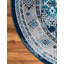 Tapis bleu à motif géométrique Dota-1581604804