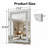 Crystal Crush Diamond Rectangle Silver Mirror