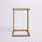 Contemporary Gold 24.75 Inch Space-Saving C-Shape Side Table-1687232277