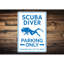 Enseigne en aluminium Scuba Diver-967519884