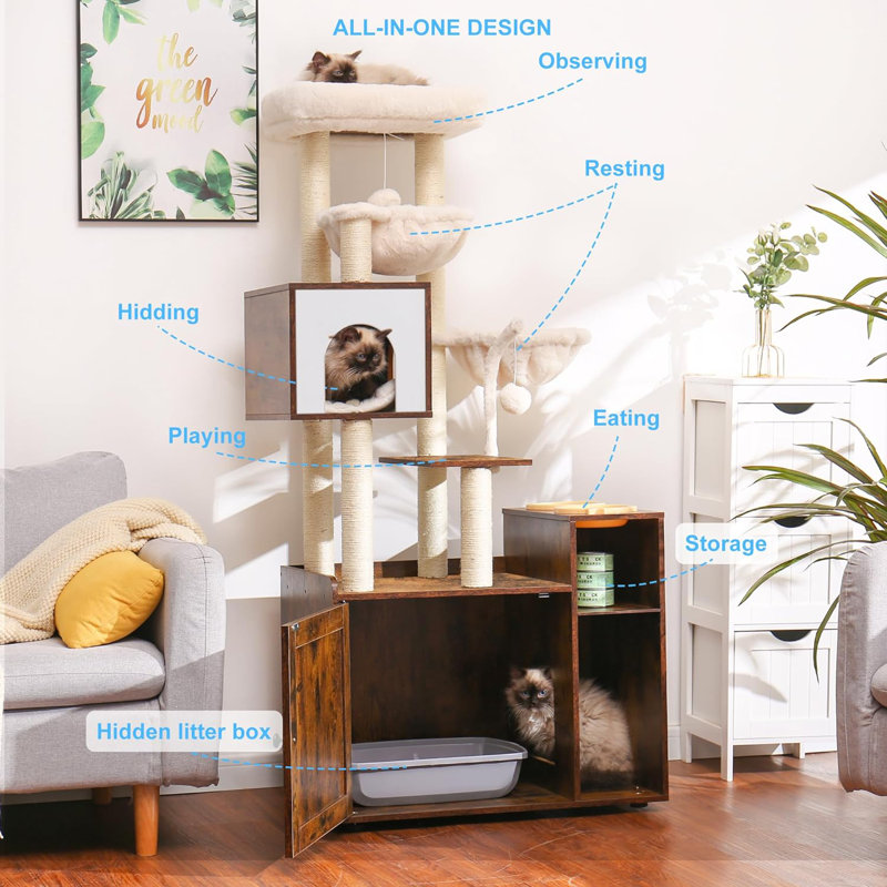 Mowbray 61.02 " H Cat Tree / Condo