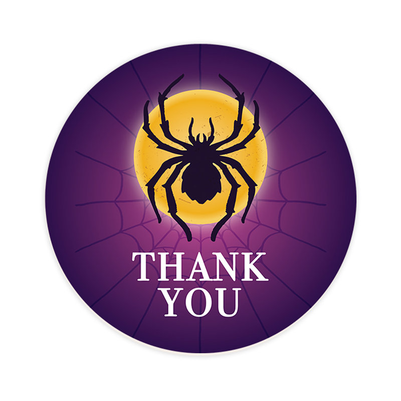 «Thank You Tarantula», autocollants d'Halloween heureux