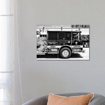 Venice Beach Fire Truck by Philippe Hugonnard - Wrapped Canvas Print