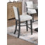 Ensemble de 2 chaises à hauteur de comptoir Brandon, 24 po, tissu d'ameublement blanc-1716669008