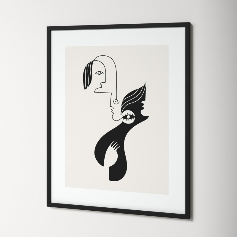 Past Life by Shatha Al Dafai, 41.38" H x 33.38" W x 0.875" D, Noir Black Framed