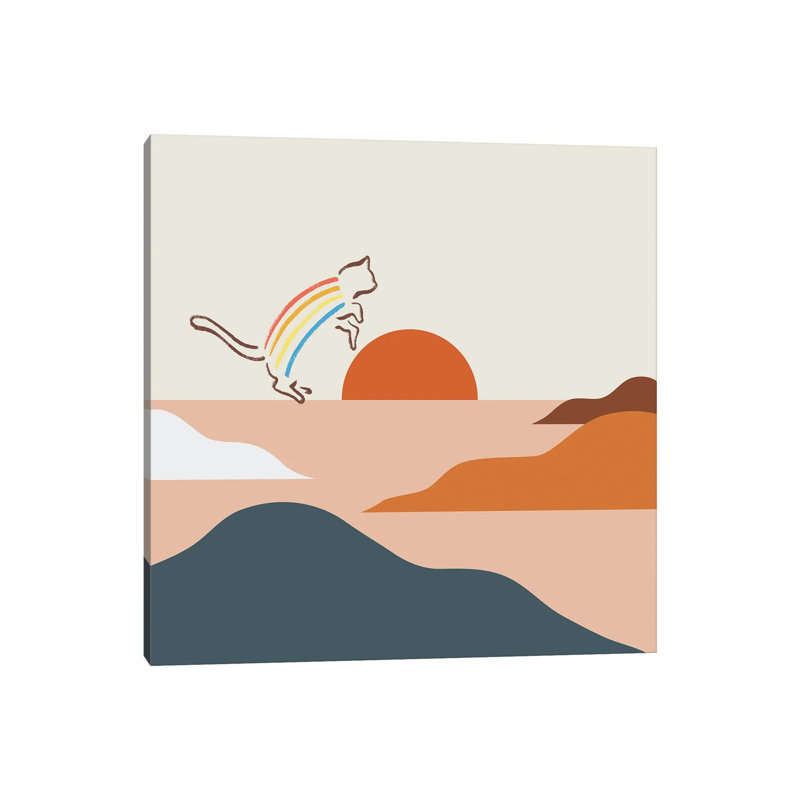 Cat Landscape XXXI-A by Lim Heng Swee - Wrapped Canvas Print, 45.72 cm H x 45.72 cm W