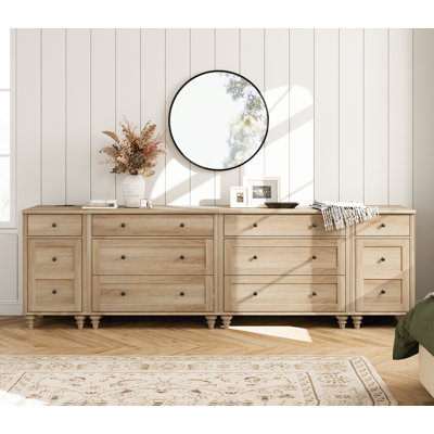 Mid Century Modern Kids Dressers With 8 Drawers And 2 Storage Cabinet, Dresser For Bedroom With Charging Station by Darby Home Co