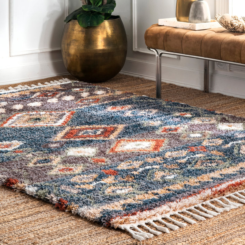 Tapis bleu Abrams, Rectangle 6 pi 7 po x 9 pi 8 po