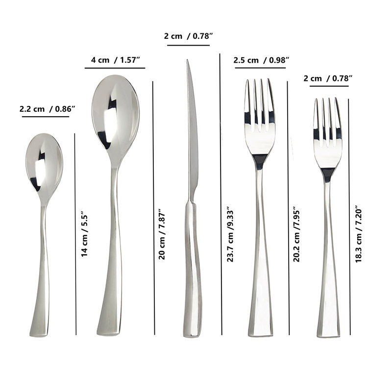 Cobra Flatware Set, Service for 4, Silver