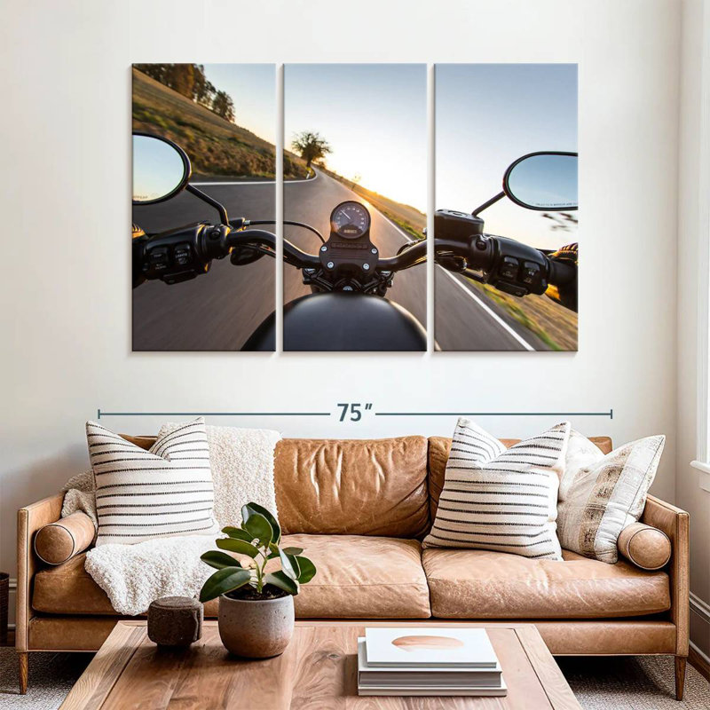 Mehar Motorcycle Ride, 42" H x 65" W