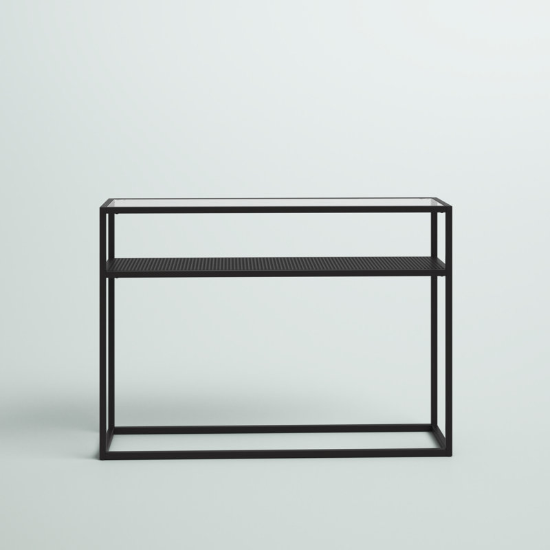 Nellie 42'' Glass Top Console Table