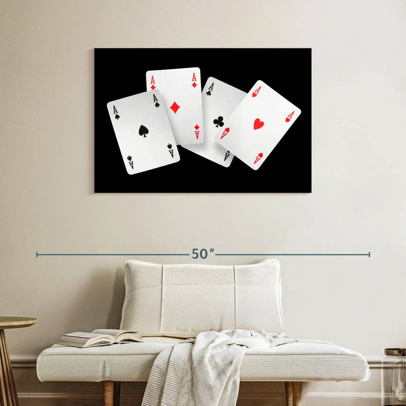  «Four Ace Card», H 26 po x l 39 po