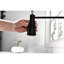 Robinet de cuisine rétractable en acier inoxydable noir mat, buse rotative à 360 °, 3 modes de sortie d'eau, réglage pratique de la température et du débit, robinet tactile à capteur de mouvement noir, matériau, réglages,