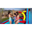 Parc aquatique gonflable Mega de 13 pi x 10 pi avec souffleur turbo de 52 W Adam - Combo de maison de rebond géante pour l'extérieur de 6,8 pi, glissoire de qualité commerciale et panier de basketball, parc aquatique de 350 lb pour 5 enfants