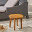 Table d'appoint d'extérieur en bois d'acacia 16 po, finition teck-866062737