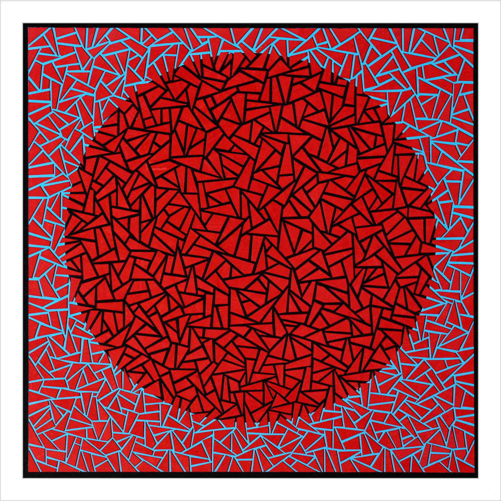 Gods Navel by Alex Dunn, White, 17" H x 17" W x 1" D