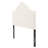 Ivory Queen Size Tufted Upholstered Headboard - Solid Wood & Metal Legs Adjustable Height Modern Button Tufted Fabric Headboard, 62.25" Wide