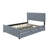 Velvet Upholstered Platform Bed with Trundle-106492949-129220312