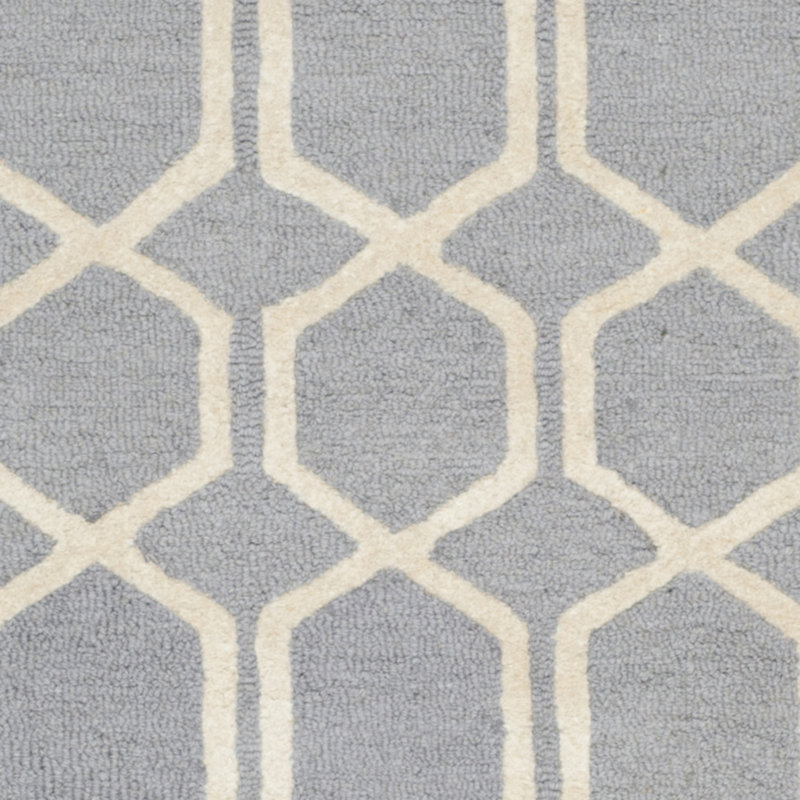 Zeppelin Geometric Wool Hand Woven Area Rug, Rectangle 122 x 183 cm