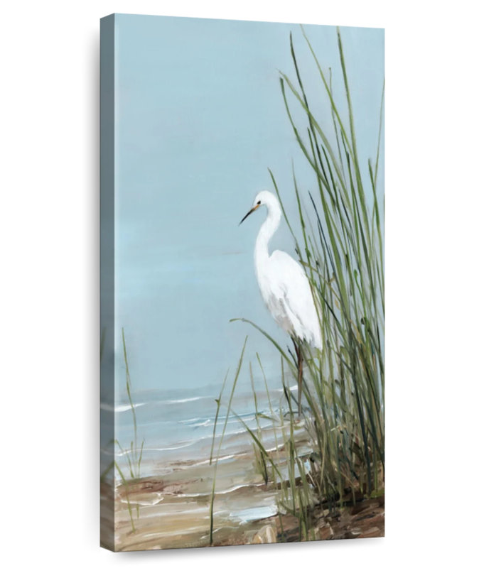 Brampt Island Egret II, 24" H x 12" W