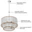 Lustre en bois à 4 lumières à intensité variable de 22 po de diamètre